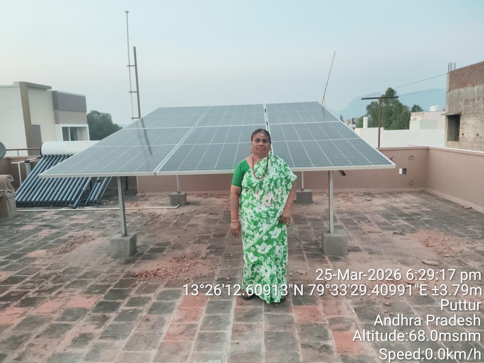 Home rooftop solar system in Puttur, Andhra Pradesh